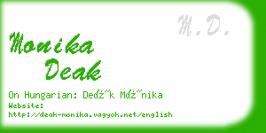 monika deak business card